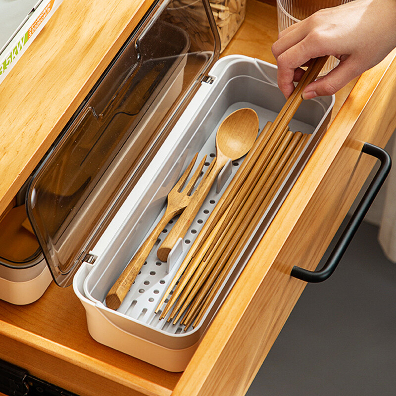 Newair Chopstick Cage Household Chopstick Basket Kitchen Chopstick Tube Tableware Drain Storage Rack Chopstick Spoon Storage Box Chopstick Box Split Chopstick Box