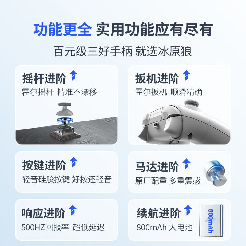 Feizhi direwolf 2 multi-template wireless game controller xbox hall linear trigger switch computer PC mobile phone steam somatosensory NS dual shadow wonderland monster hunter