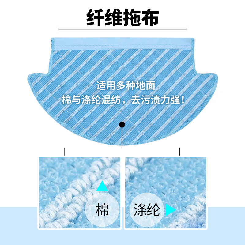 Naijie is suitable for Ecovacs DJ35 accessories DJ36 sweeping robot rag roller brush side brush water tank bracket sweeper battery side brush filter accessories DJ35/DJ36 experience set - 2 filters + 2 side brushes