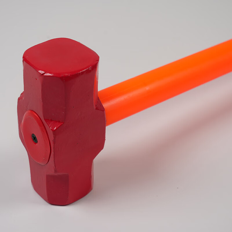 Hasdick long-handled large hammer octagonal hammer decoration hammer chisel wall hammer iron hammer with handle octagonal hammer 8 pounds