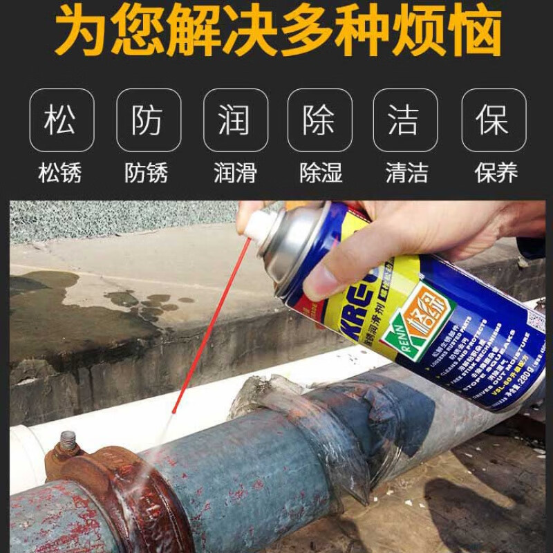 Screw loosening agent, bolt rust removal, strong rust removal, lubricating spirit fluid to remove rust, car windows and doors, grid green anti-rust lubricant