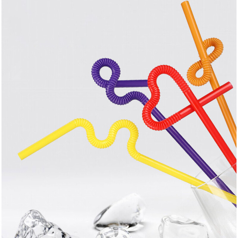 Yibo Disposable Fruit Fork Colorful Thick Straw Art Stirrer Milk Tea Shop Supplies Acrylic Spoon (1 Pack/10)