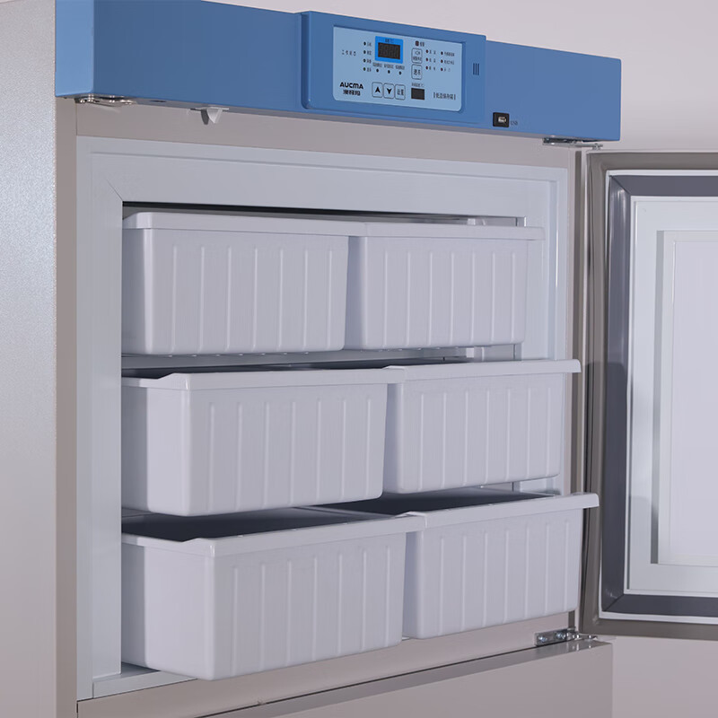 Aucma medical low-temperature freezer - 40 degrees biological research laboratory vertical medical refrigerator - 20 degrees pharmaceutical reagents lockable plasma vaccine quick-freezing cryogenic storage box 525 liters -20~-40 degrees DW-40L525