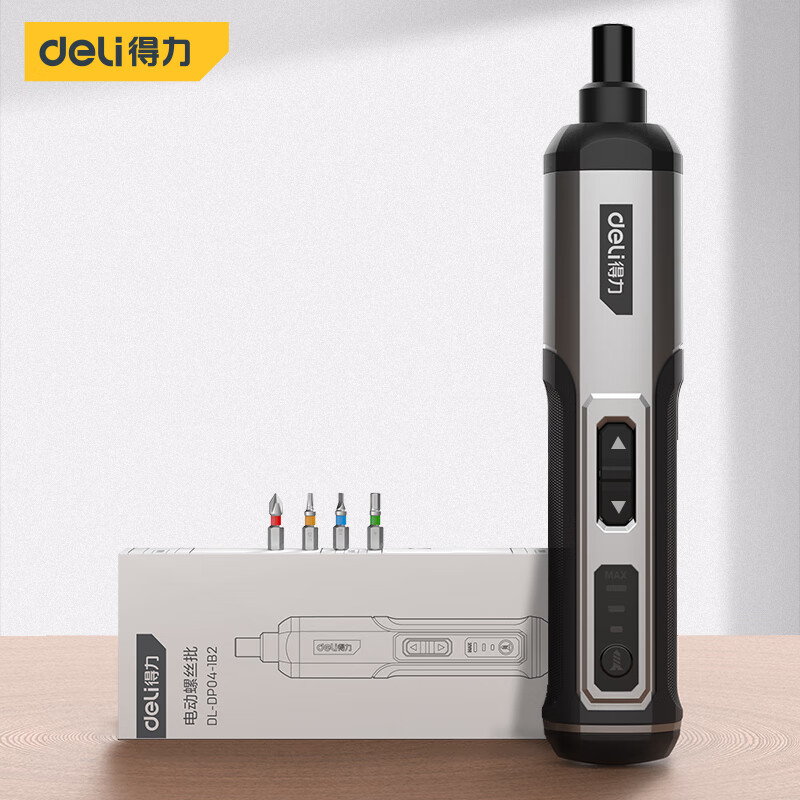 Deli electric screwdriver rechargeable household small mini electric screwdriver with screw bit