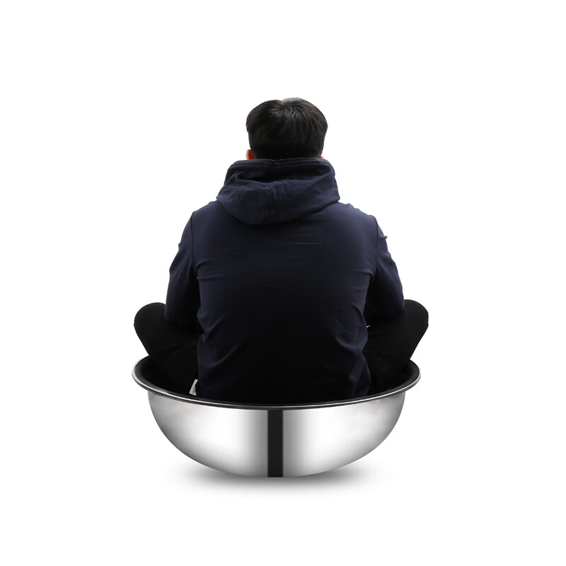 Erisi baby vegetable basin large basin round extra thick basin basin bath basin vegetable and fruit basin rice basin stainless steel thickened 66CM