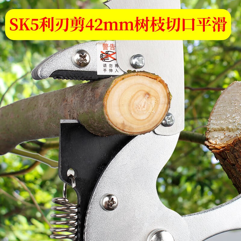 Dashwell high-altitude shears, high-altitude pruning shears, labor-saving high-altitude telescopic garden fruit tree picking pruning, gardening manual farm tools, guillotine model, 5.5 meters, 4 pulley shears, about 40mm