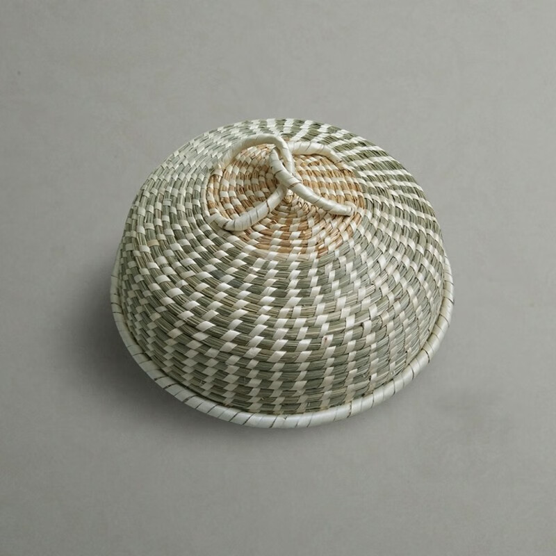 Fanyu handmade straw pot lid steamer steamer steamer steamer lid wok iron aluminum pot lid 24cm pot mouth inner diameter