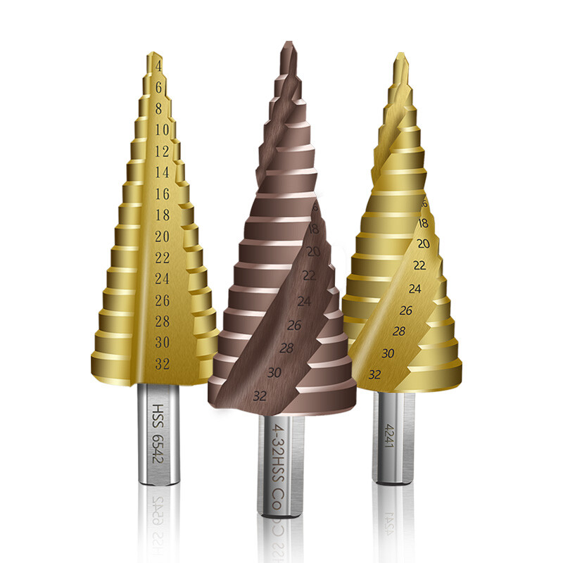 Baolian pagoda drill bit step tower type step hole expander stainless steel iron aluminum plate metal hole opener 4-12mm (five steps 4241)