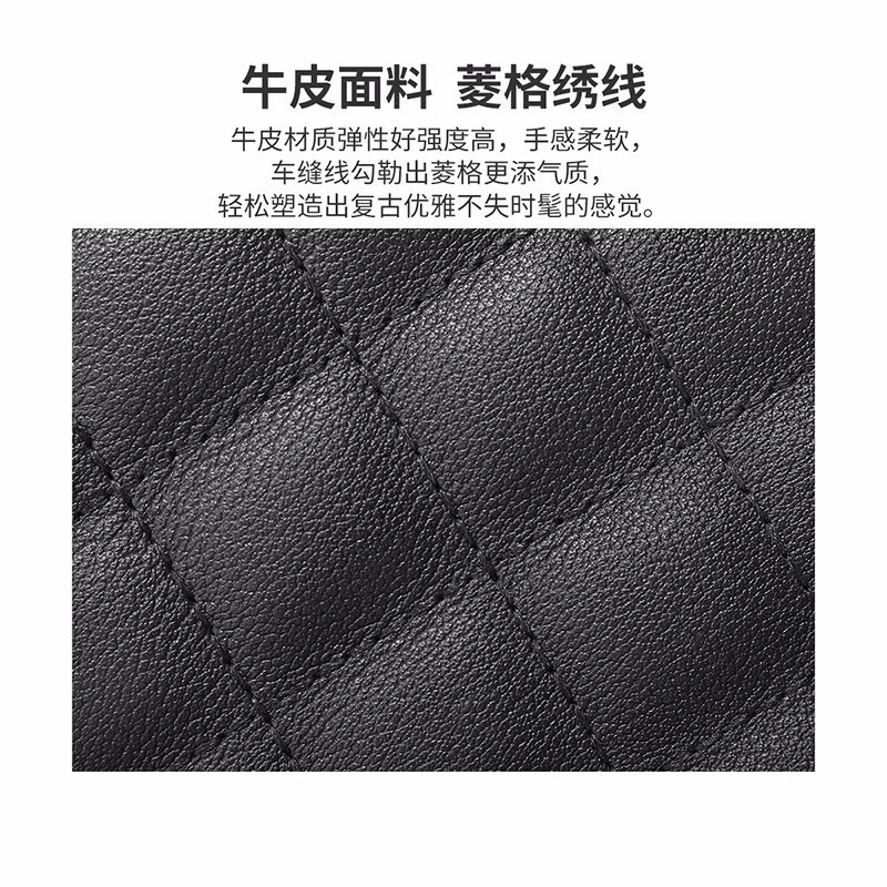 Scarecrow Wallet Women's Short Genuine Leather Coin Purse Card Bag New First Layer Cowhide Zipper Large Capacity Wallet 16 Card Slots Black 16 Card Slots