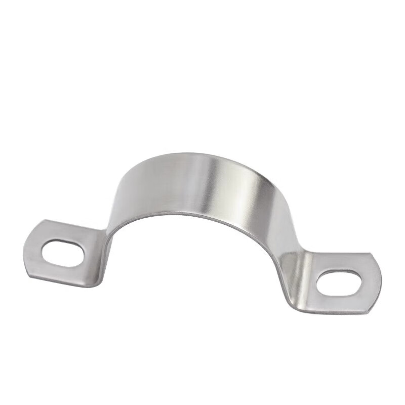 Jinchao 304 stainless steel u-shaped buckle pipe clamp clamp fixing piece saddle clamp water pipe clamp M89 (1 piece) thickened