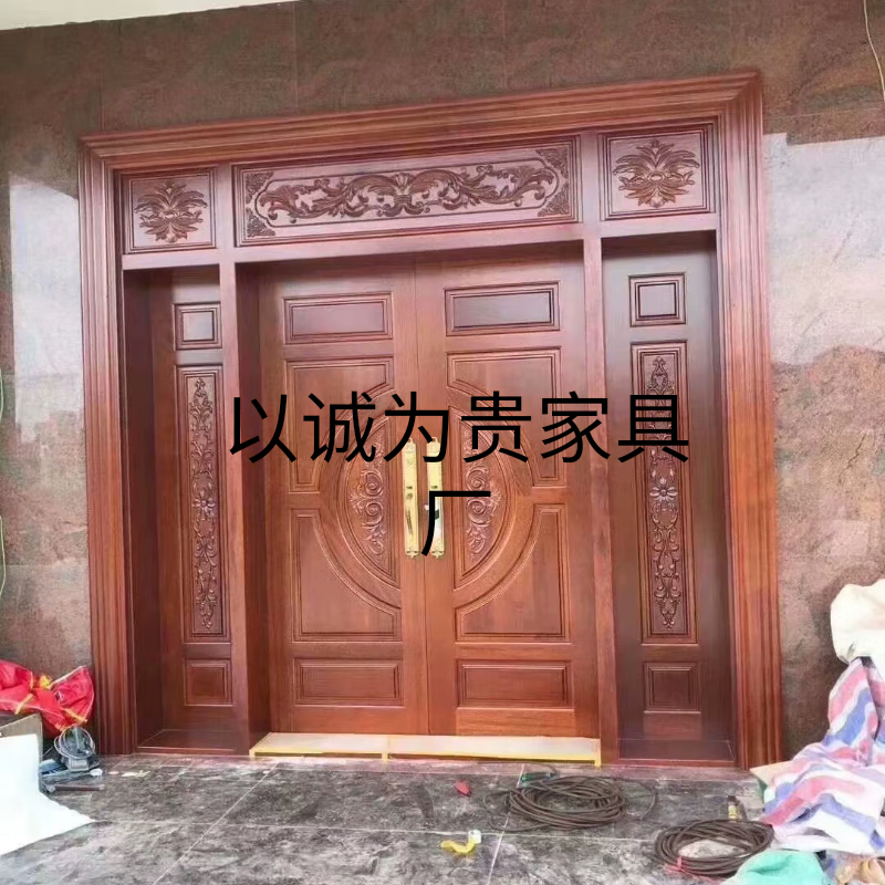 Solid wood door Jinhu door All solid wood door Interior door Hotel B&B security door Bedroom door Entrance door can be customized Style 1