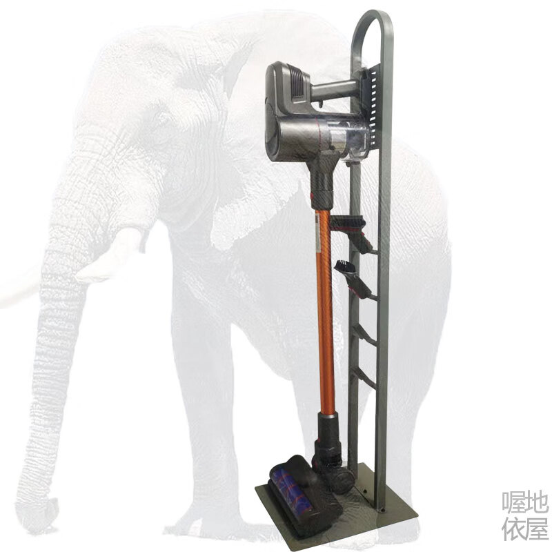 General Motors Xiaomi Vacuum Cleaner Rack Shunzao Midea Fashionable Stand No Punching Storage Hanger Weighted Safety Stable Universal Black 4-Layer