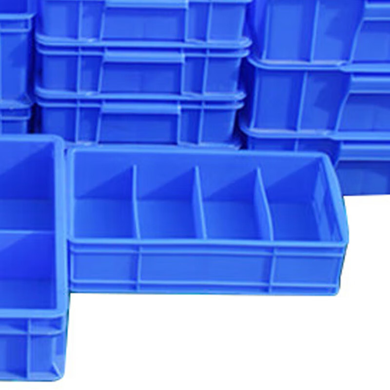 Jinshiluo parts box compartment box 530 three-compartment box #590*385*145 thickened multi-partition plastic storage box tool material classification box turnover box JCW8