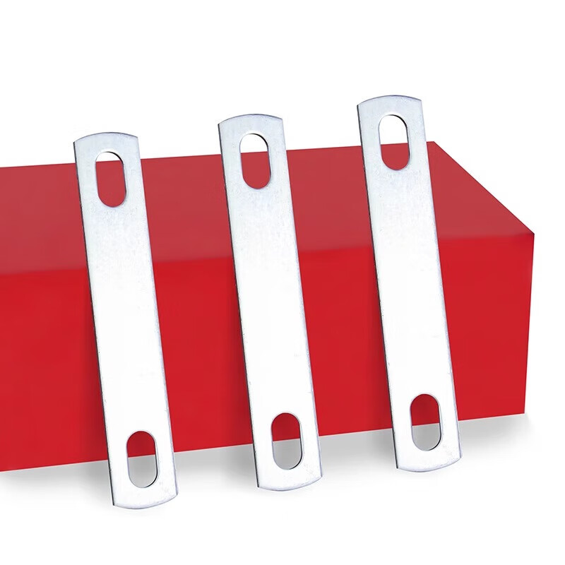 Jinchao national standard galvanized U-shaped buckle pressure plate U-shaped bolt screw baffle tube card double-hole baffle thickened fixed connection piece M6*108 (2 pieces) 304