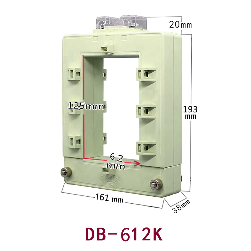 Current transformer open type opening type square hole copper bar aluminum bar DP/DB46/58/BHK-0.66 62*42mm white model 400/5A x 0.5