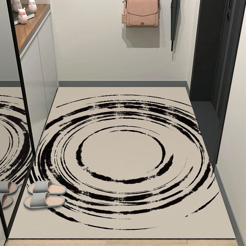 Shanye Entrance Carpet Entry Door Carpet Door Foot Carpet Cuttable Entrance Carpet Entrance Door Water-Absorbent Anti-Slip Carpet Light Luxury - Gray 120cm*180cm