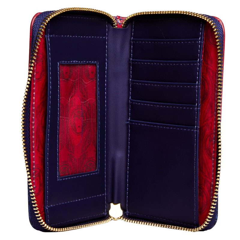 Loungefly wallet unisex PVC material wallet zipper multi-color