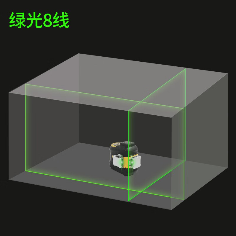 Daigle level flagship green light 12-line infrared level laser for outdoor strong light high-precision tiling in the sun Super bright green light 8-line simple configuration