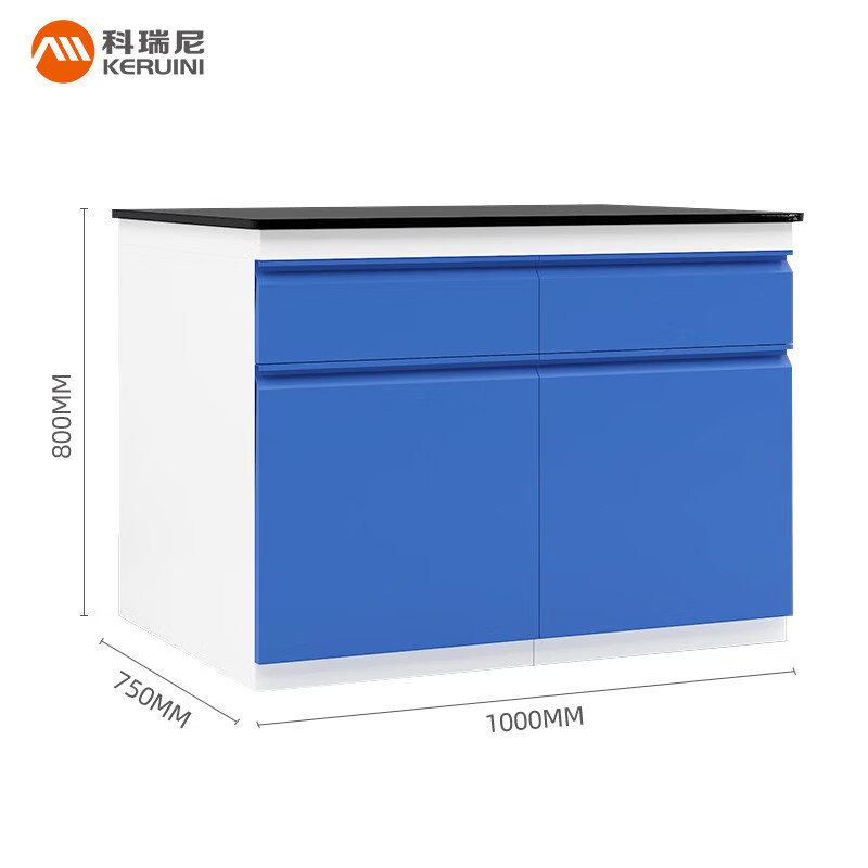 Corini laboratory workbench, all-steel experimental side table, 1000*750*800mm solid psychological board experimental table, acid-alkali-resistant, high-temperature operating table, supports customization and can be customized