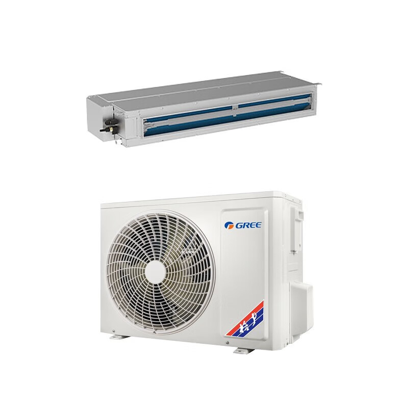 Gree central air conditioner large 1 HP 1.5 HP 2 HP 3 HP duct machine one-to-one cooling and heating single cooling household second-hand sample machine bedroom living room air conditioner 1.5 HP fixed frequency heating and cooling duct machine-C series does not include installation auxiliary materials