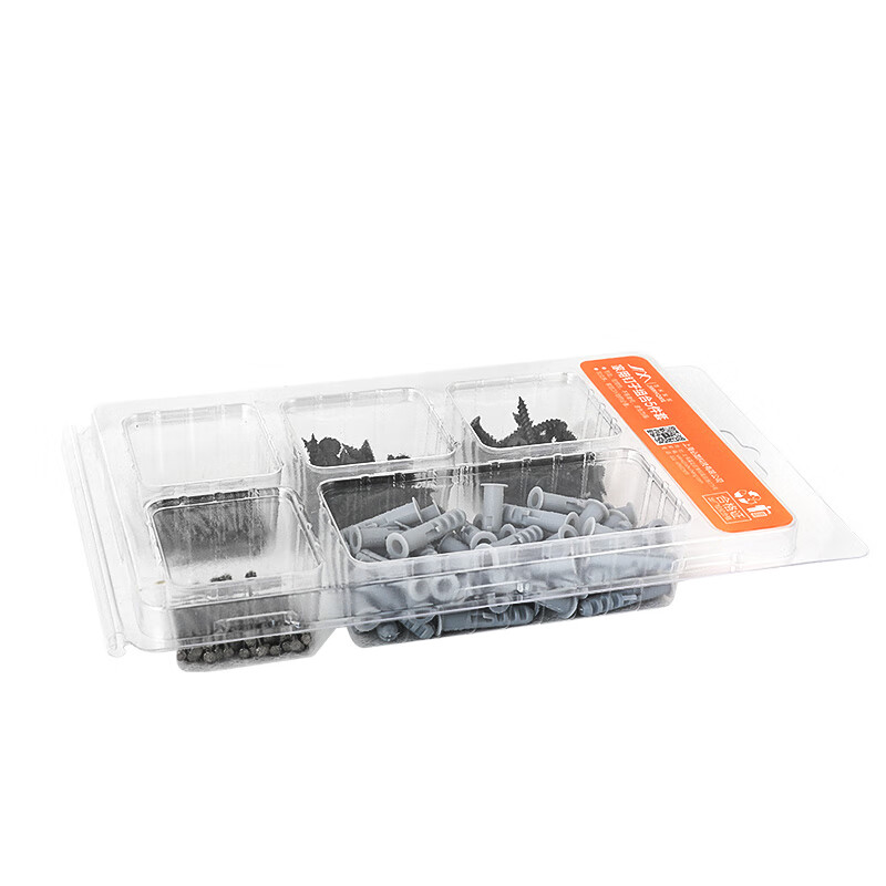 Jimmy Home JM-G1601B household nail set dry wall nails plastic expansion tube screws cross self-tapping nails 210 pieces