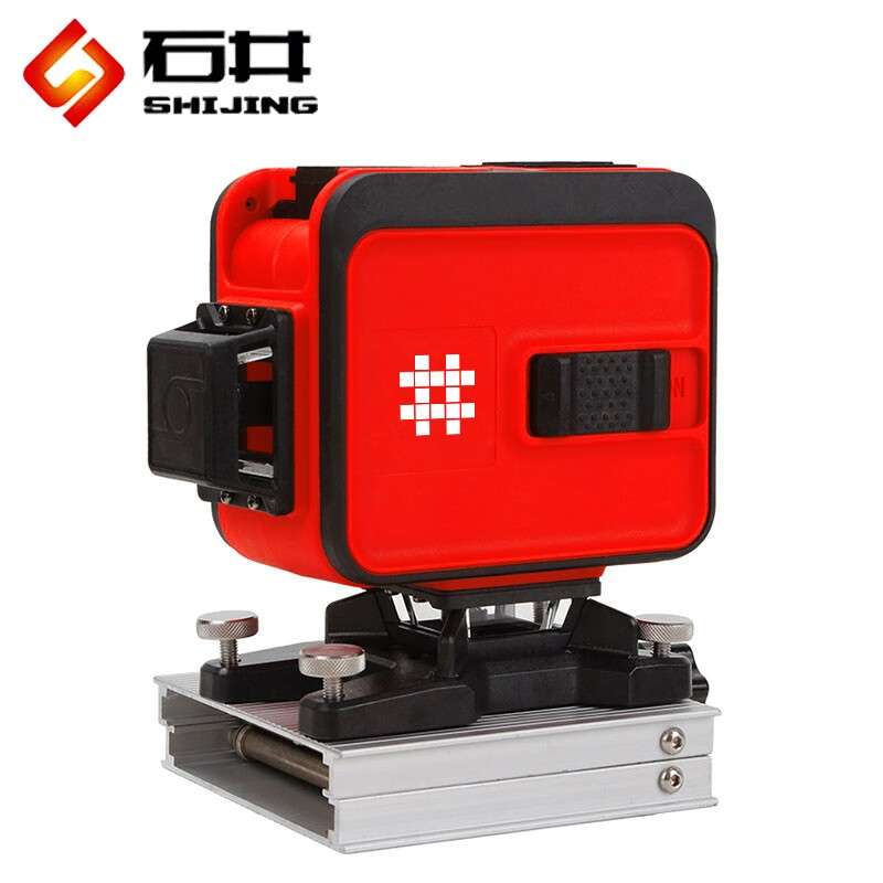 Shijing (SHIJING) green light 12-line wall-to-floor integrated level meter, dual-purpose wall-mounted meter, green light 12-line infrared level meter, 12-line super green light 7269 floor and wall meter standard