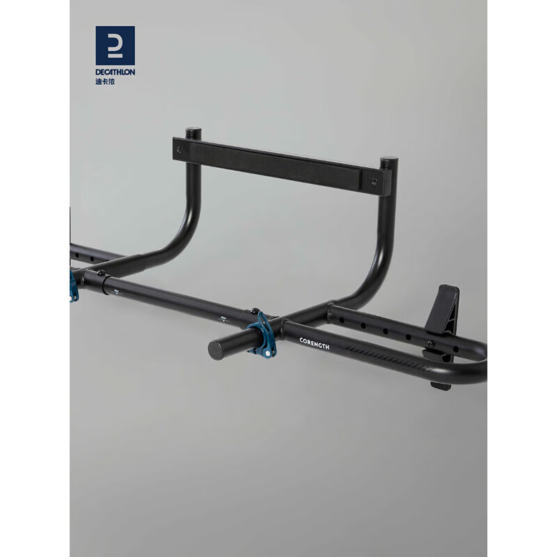 Decathlon horizontal bar indoor fitness pull-up equipment without punching for home use 23 years new black-4018208