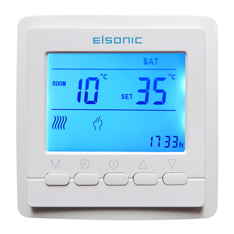 Yilin floor heating thermostat R9300 electric heating and water heating switch panel programmable Eonic R331GA water and floor heating control water distributor electric valve replacement