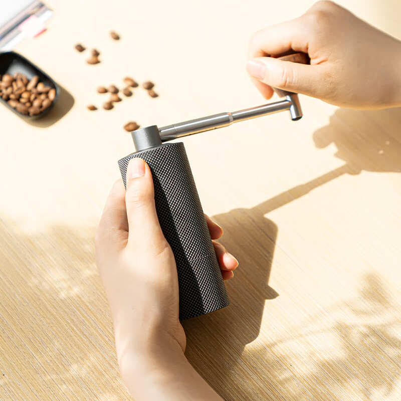 Taimo Nano Mini Portable Coffee Machine Manual Bean Grinder Foldable Coffee Bean Grinder Nano Black Diamond Pattern (Single Product Grinding Core)