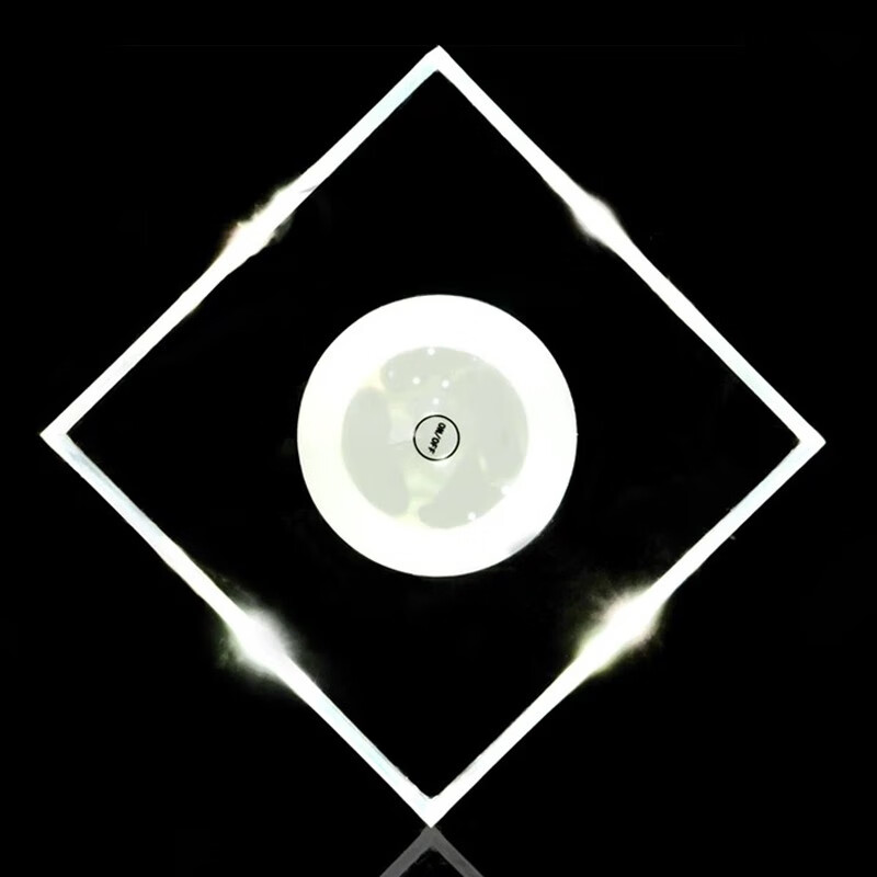 Bar Soul LED luminous coaster Acrylic creative ultra-thin cocktail coaster Lighting base Colorful lamp holder Battery model Contains button battery Acrylic coaster - comes with its own battery - upgraded white light