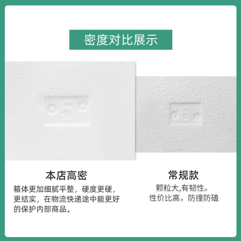 Thickened and large-sized high-density postal foam box express special insulated box commercial stall vegetable fresh fruit refrigerated frozen fresh-keeping box carton reference 10-15 catties package 3 No. 3 thickened version