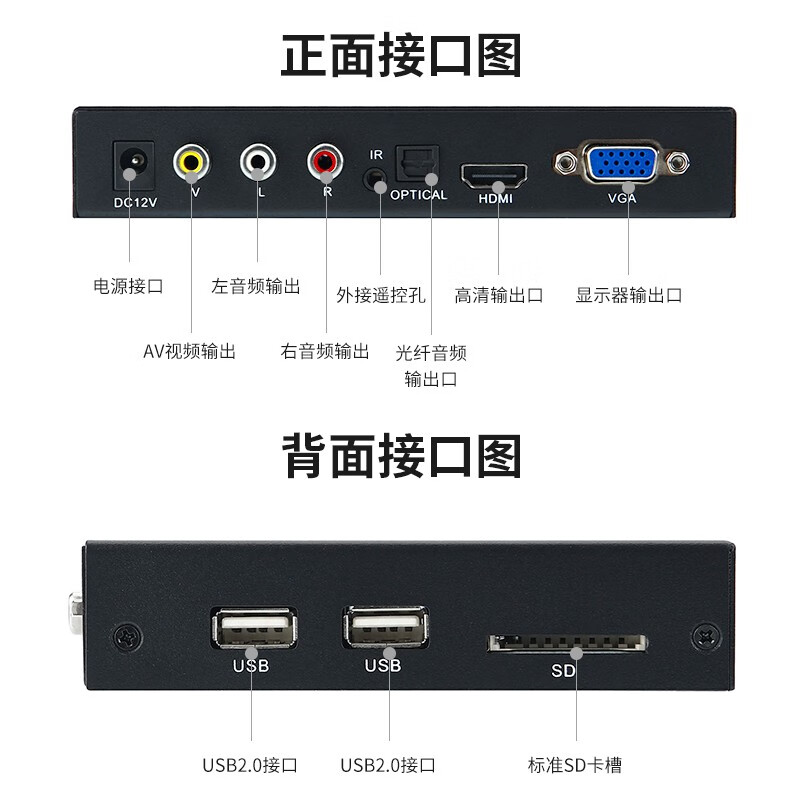 Melido X15 HD Blu-ray hard disk player 4K HD advertising play box timer switch power cycle video player network box TV set-top box standard (including HD cable)