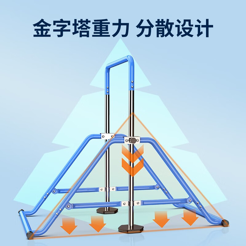 YICHIJIAN Horizontal Bar Pull-Up Device Indoor Adult Horizontal Bar Home Set Fitness Equipment Foldable Height Adjustable Stable Folding Horizontal Bar + Gymnastics Mat + Swing