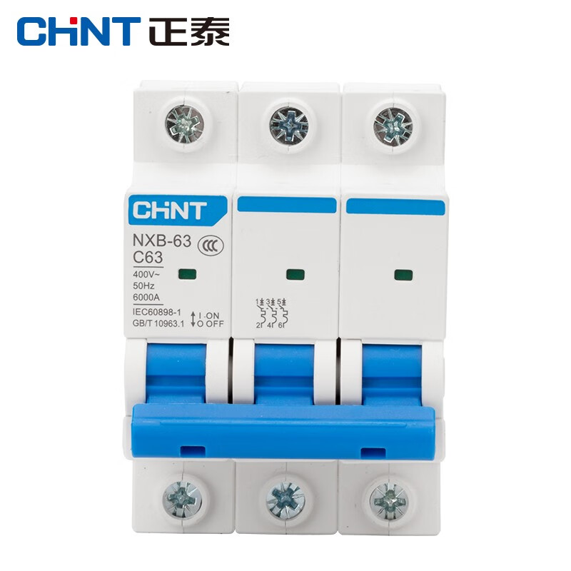 CHNT NXB-63-3P-C63 air switch overload air switch DZ47 upgraded small circuit breaker