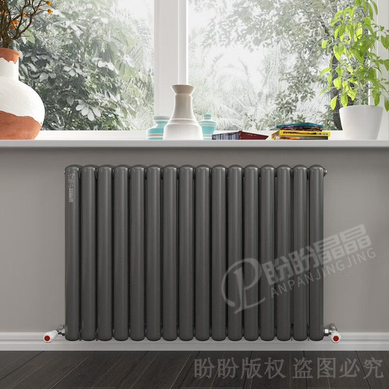 Panpanjingjing double bottom radiator household water heating centralized heating self-heating wall-mounted stainless steel radiator GZS height 300mm