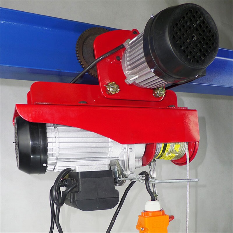 Hangge conjoined mini electric hoist 220V with sports car small mobile crane household hoist lifting crane wireless remote control PA1000*12 meters electric conjoined