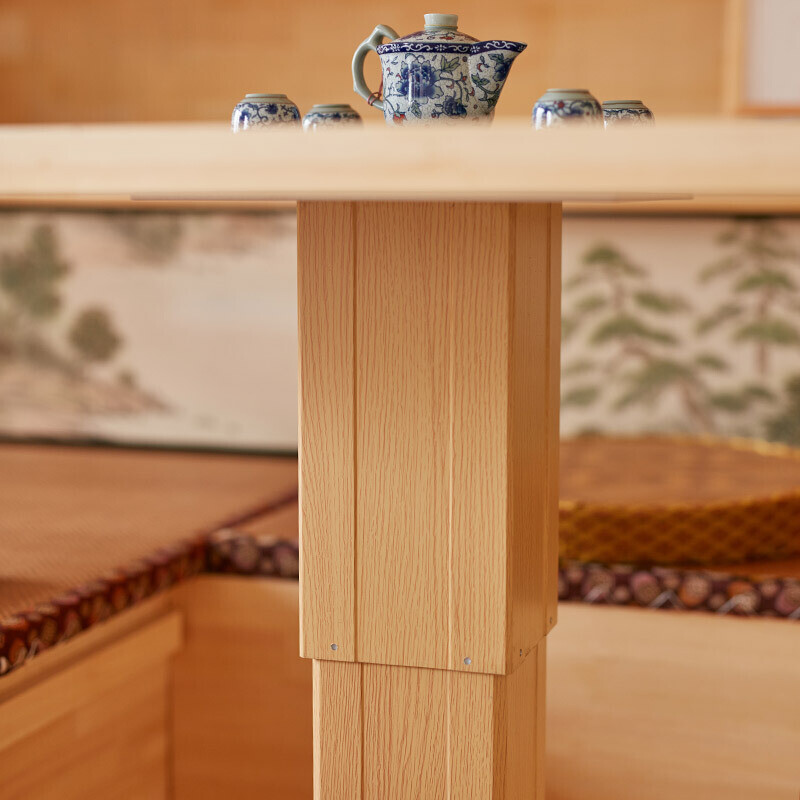 Dadaoyoutian tatami lift remote control tatami lift table tatami lift table smart large column home electric remote control automatic height recognition - white wood color 310 model