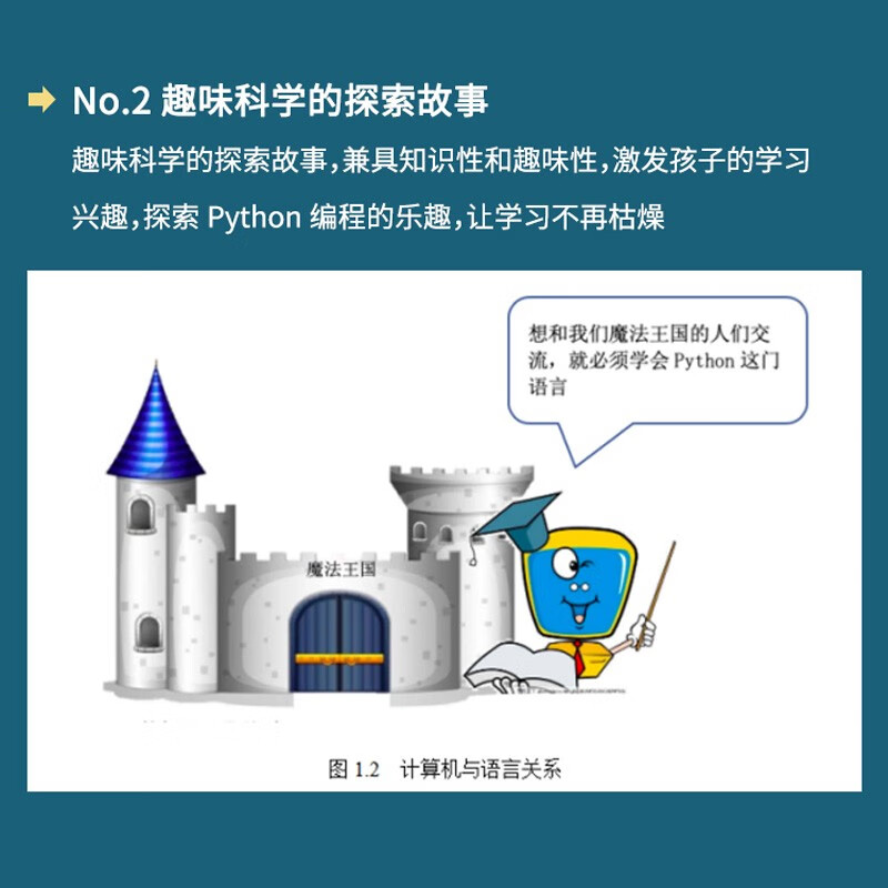 Python fun programming for teenagers 8-15 years old. Introduction to programming for children in primary and secondary schools to practice. Zero-based learning python children's computer programming textbook (color printing + micro-lesson video explanation) Programming is really fun. Programming thinking enlightenment textbook