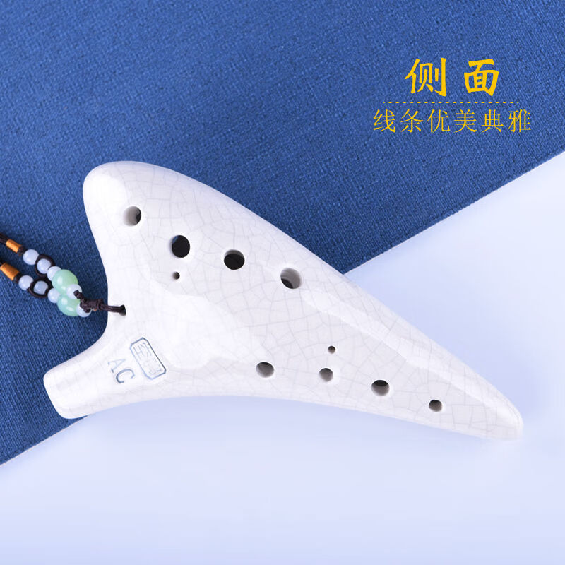 Nile Ocarina 12-hole beginner's entry-level twelve-hole ac alto C key professional playing Tao Xun instrument 6 free teaching Qingcrack strengthened free full set of accessories + video teaching