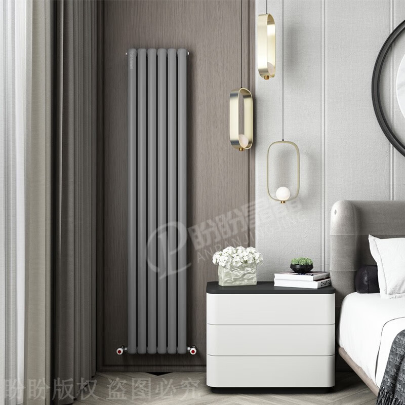 Panpanjingjing double bottom radiator household water heating centralized heating self-heating wall-mounted stainless steel radiator GZS height 300mm