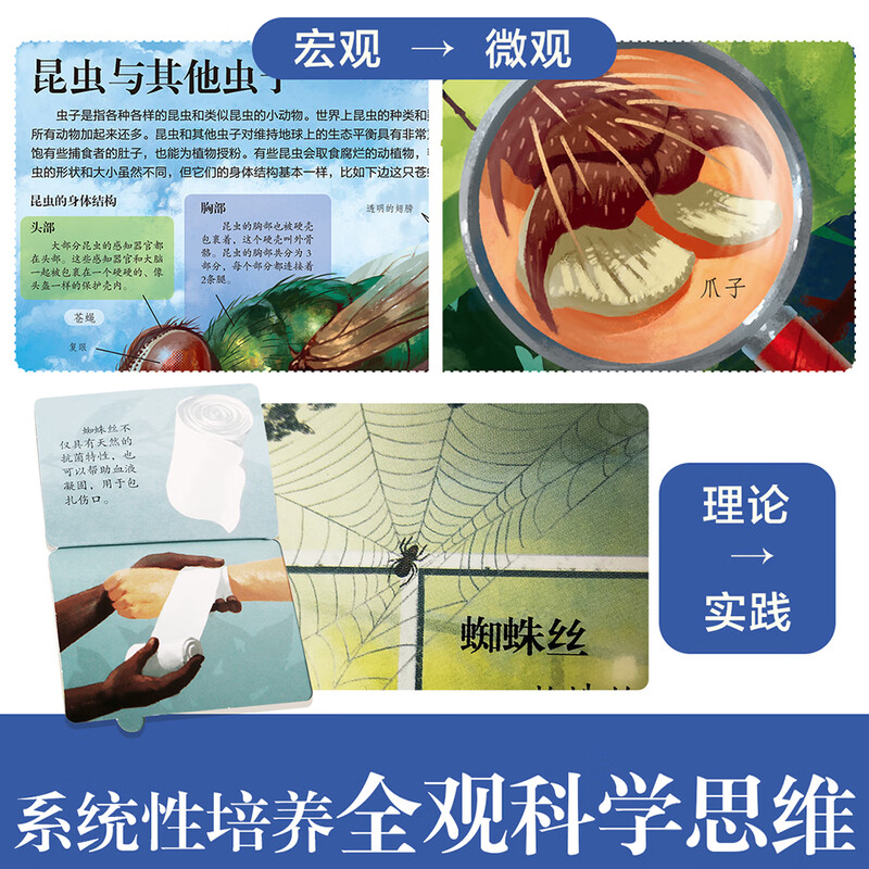 18 yuan off for orders over 87. Insects Revealed (popular science flip book for children aged 5-10) Le Fun Children's Book Revealing Series children's popular science pop-up books Insects Children's Book Festival Children's Day