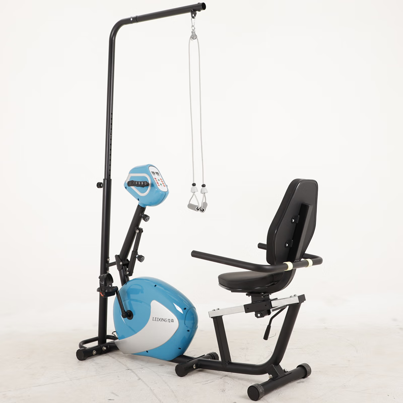 Jason (LEDONG) Recumbent Exercise Bike Electric Rehabilitation Training Bicycle Upper and Lower Limb Active and Passive Training Elderly Fitness Equipment R19 Self-installed Electric Model No Foot Protective Gear