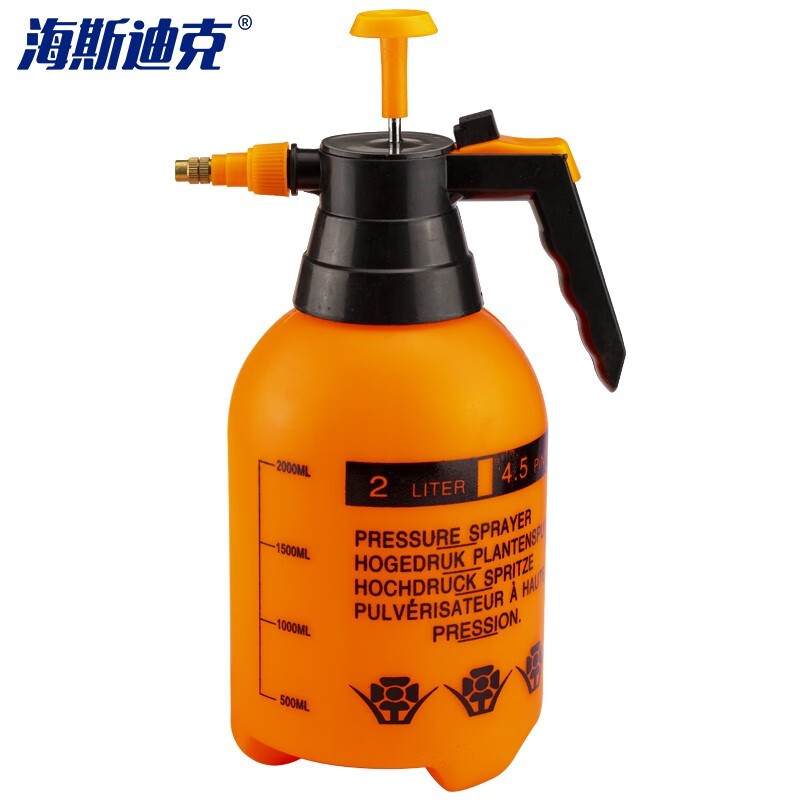 Hasdick Spray Bottle Air Pressure Spray Bottle Plastic Spray Bottle Spray Bottle Cleaning Tool Orange Red 2L HKxy-48