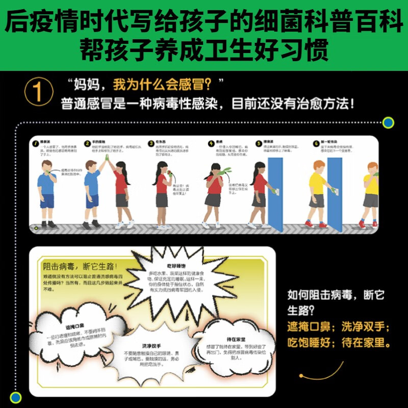 DK Encyclopedia of Microorganisms, an encyclopedia of bacteria and viruses for children, telling children how to prevent influenza, 2020 graded reading product for primary school students