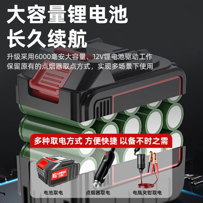 Hugong Automobile Wireless Electric Hydraulic Jack Remote Control Lithium Battery Rechargeable SUV Multifunctional Tire Changing Wrench Increased Type 5 Ton Top 54CM Remote Control Charging Model