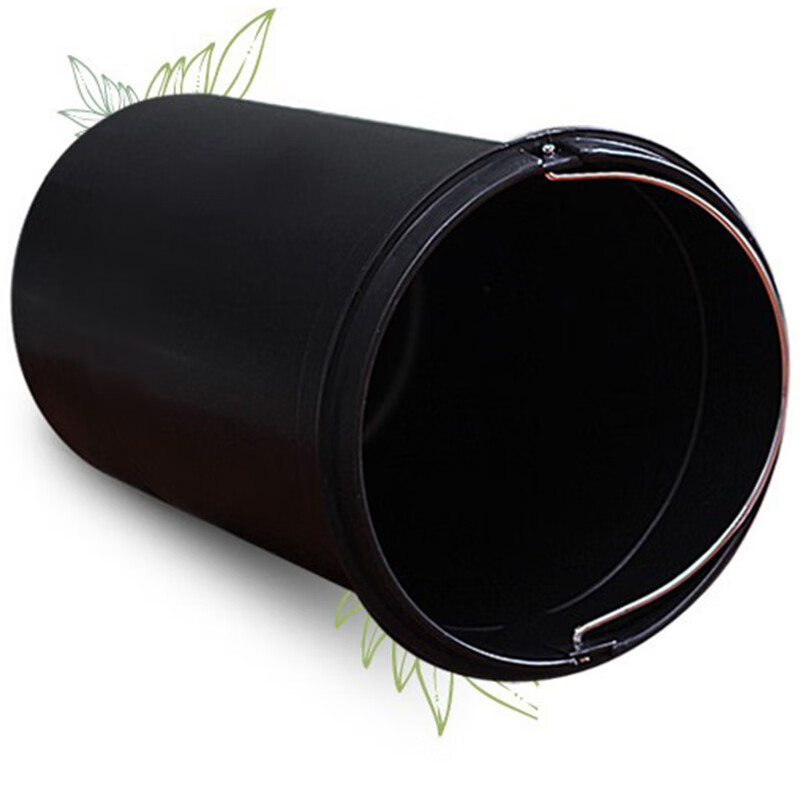 Hasdick 12L stainless steel trash can pedal drum kitchen bathroom office large cover double layer stainless steel color HK-847