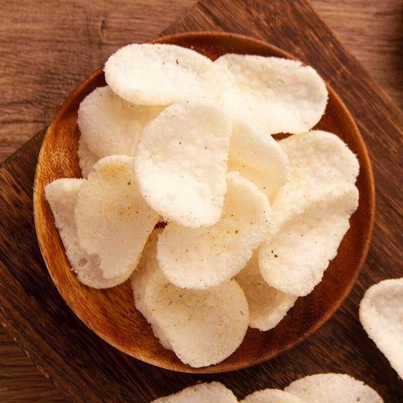 South Korea imported Qu Laifu shrimp chips garlic crab flavor puffed crispy snacks snack food garlic shrimp chips 82g * 3 bags