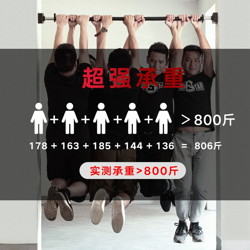 INNSTAR pull-up device household horizontal bar indoor punch-free household door frame hanging bar multi-functional fitness equipment Wanxiang 360 safety anti-falling horizontal bar suitable for 145-175cm spacing
