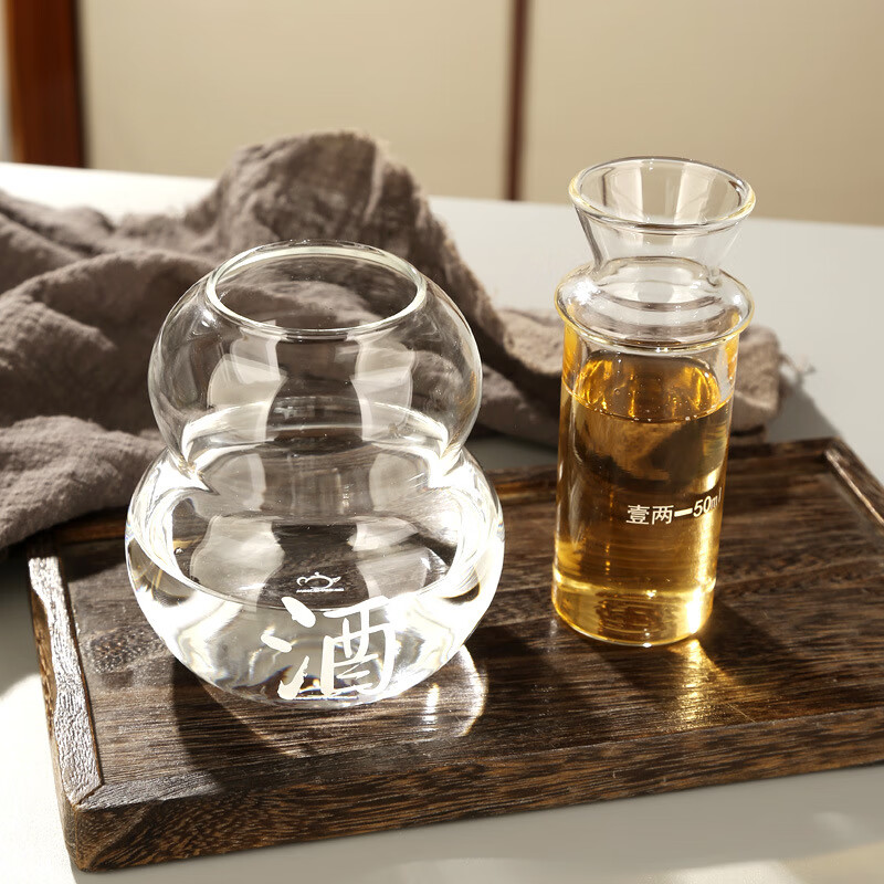 Zheyun glass wine warmer, wine pot, rice wine and wine set, wine scalding device, white wine divider, warm wine cup, ice wine pot, Yixin wine warmer 100ml, two liang