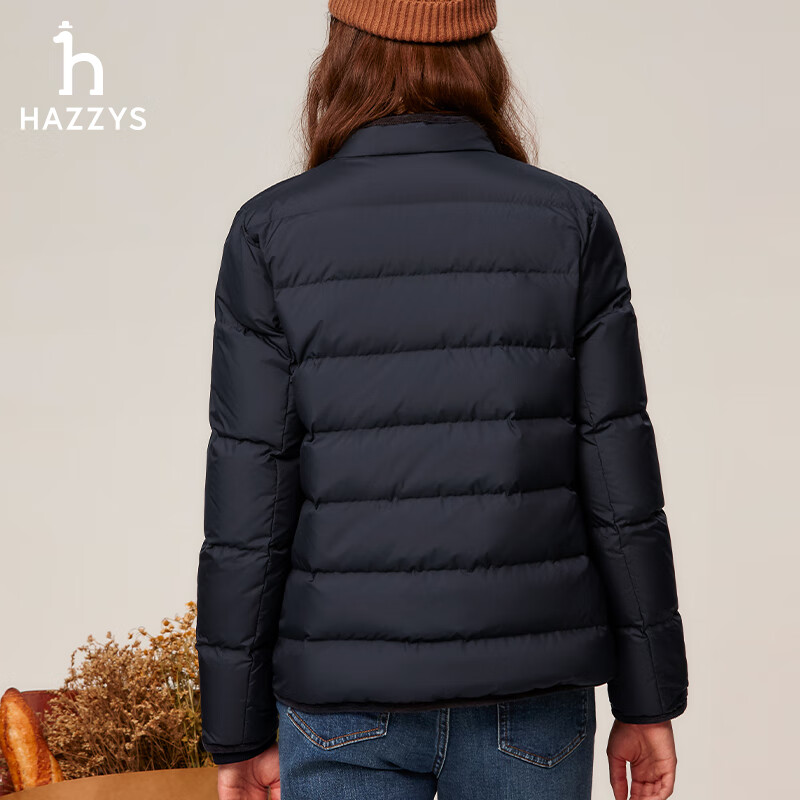 Haggis Haggis Women's Autumn and Winter Women's PHIZ Series Light Down Jacket ASFSU0BCX97 Navy Blue NV M (160/84A 38)